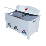 Bancuta White Star Cars 3 in 1 cu  lada de stocare din  MDF Liberty House